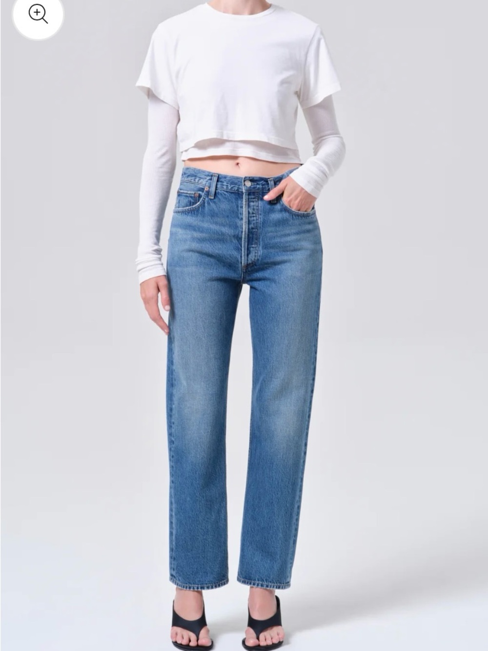 AGOLDE Pinch Waist High Rise Kick